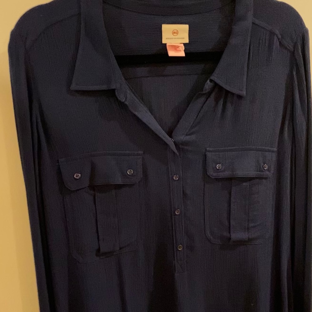 Ag Navy Button Down - image 5